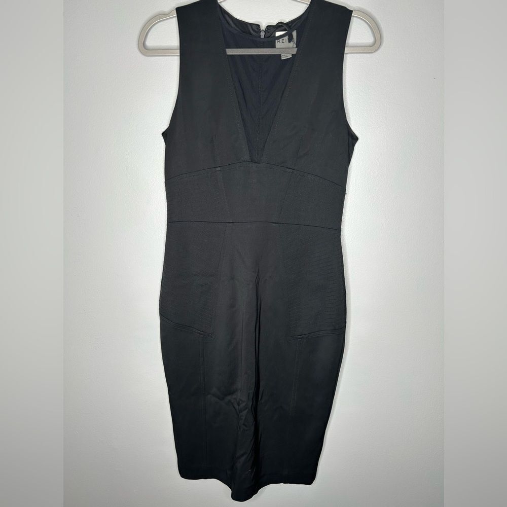 REISS Brightwell Sheer Paneled Dress NWT - Picture 6 of 6